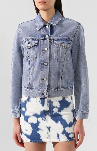Джинсовая куртка ACNE STUDIOS голубого цвета по цене 27150 руб., арт. A90085, фото 3 Джинсовая куртка ACNE STUDIOS, арт. A90085, фото 3