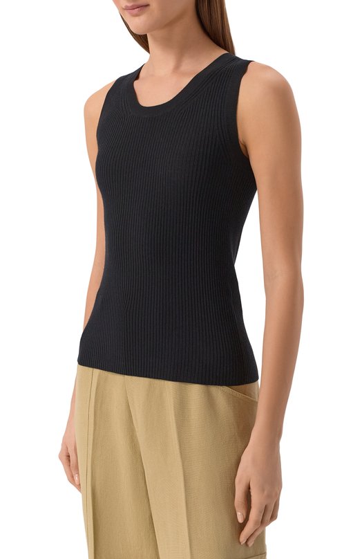 Шерстяной топ Petar Petrov S26K27 Чёрный  S26K27 Фото 3