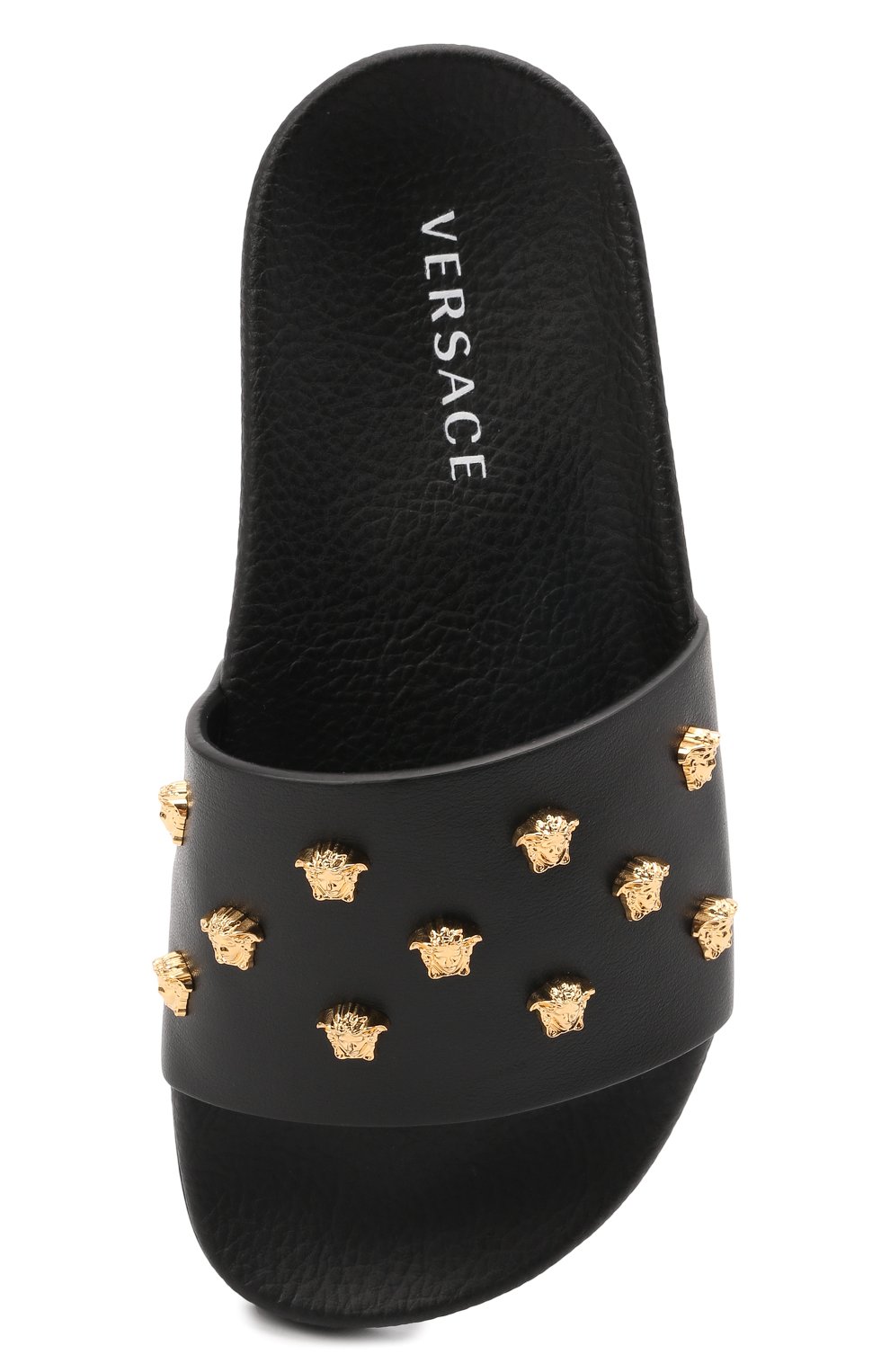 Кожаные шлепанцы VERSACE, арт. 1000470/1A00138/35-38, фото 4