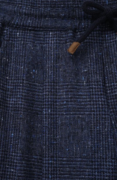 Шерстяные брюки BRUNELLO CUCINELLI синего цвета по цене 42900 руб., арт. BQ469P503A, фото 3 Шерстяные брюки BRUNELLO CUCINELLI, арт. BQ469P503A, фото 3