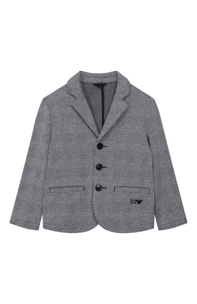 Пиджак из вискозы и хлопка EMPORIO ARMANI, арт. EB000616/AF16695