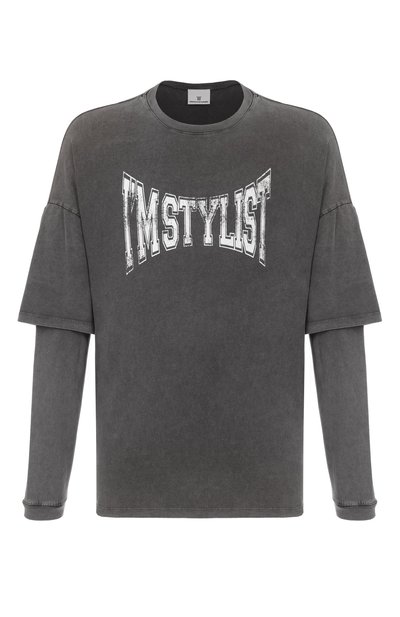 Мужская хлопковый лонгслив DIEGO VENTURINO, арт. DVTS-MLCSTYL