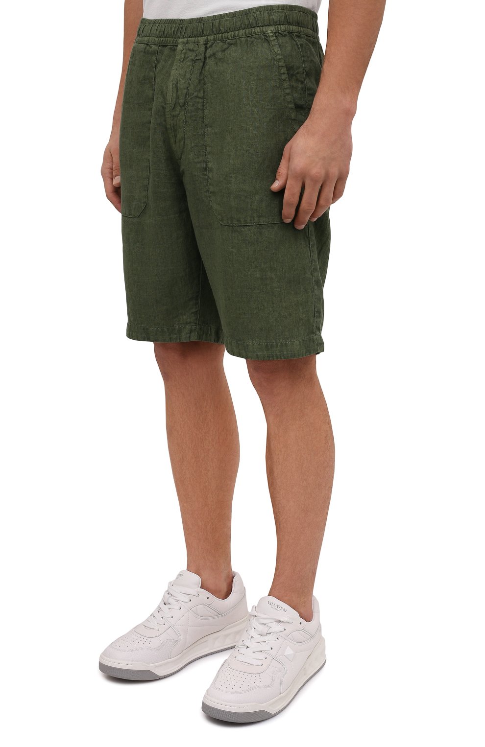 Льняные шорты STONE ISLAND, арт. 7615L1401, фото 3