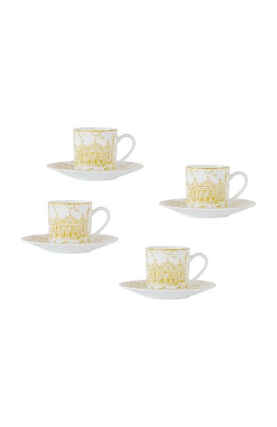 Набор из 4-х кофейных чашек с блюдцами tout paris BERNARDAUD, арт. 1980/22664
