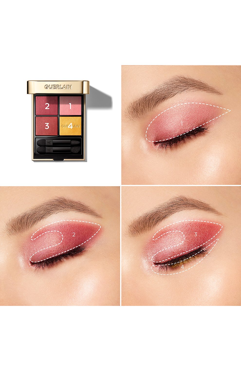Тени для век ombres g, оттенок №770 красная орхидея (4x1,5g) GUERLAIN, арт. G043826, фото 3