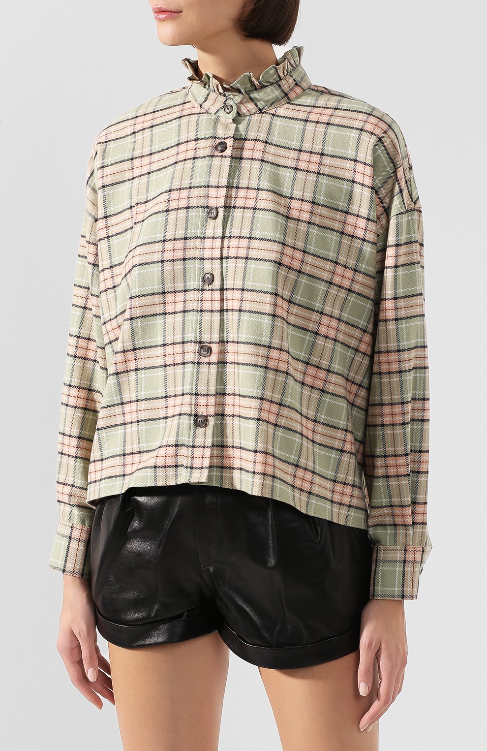Хлопковая рубашка ISABEL MARANT ETOILE, арт. CH0544-19A029E/ILARIA, фото 3