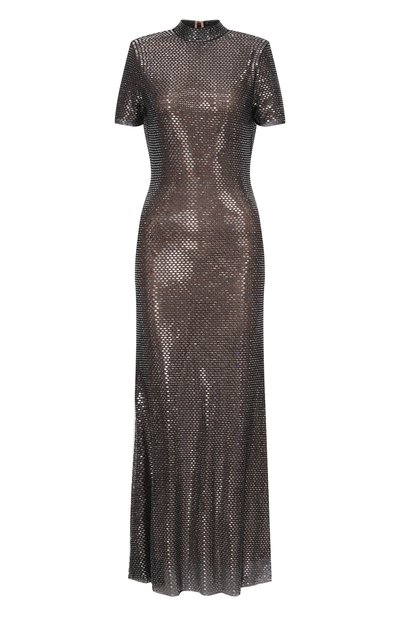 Женское платье с отделкой стразами SELF-PORTRAIT, арт. RS26051MGR