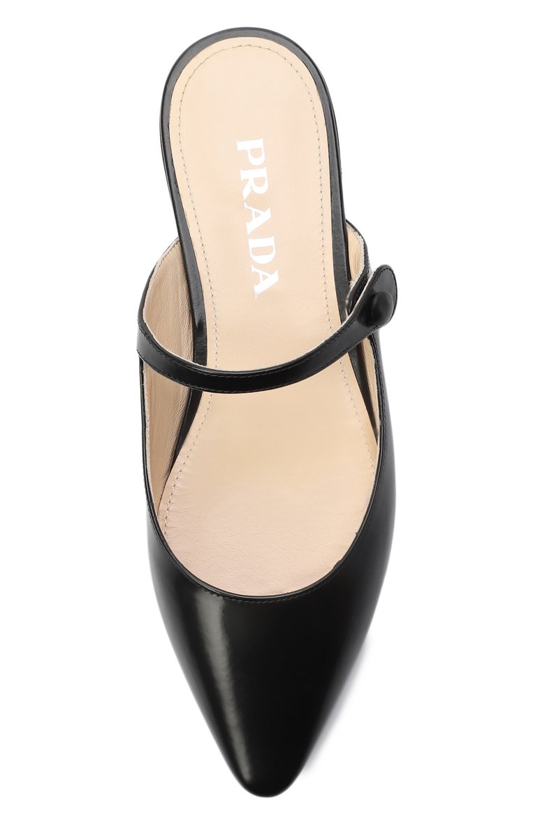 Кожаные сабо PRADA, арт. 1F534L-055-F0002, фото 4