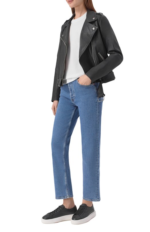 Кожаные кеды Santoni WBCG61322BARCDYI Чёрный  WBCG61322BARCDYI Фото 3