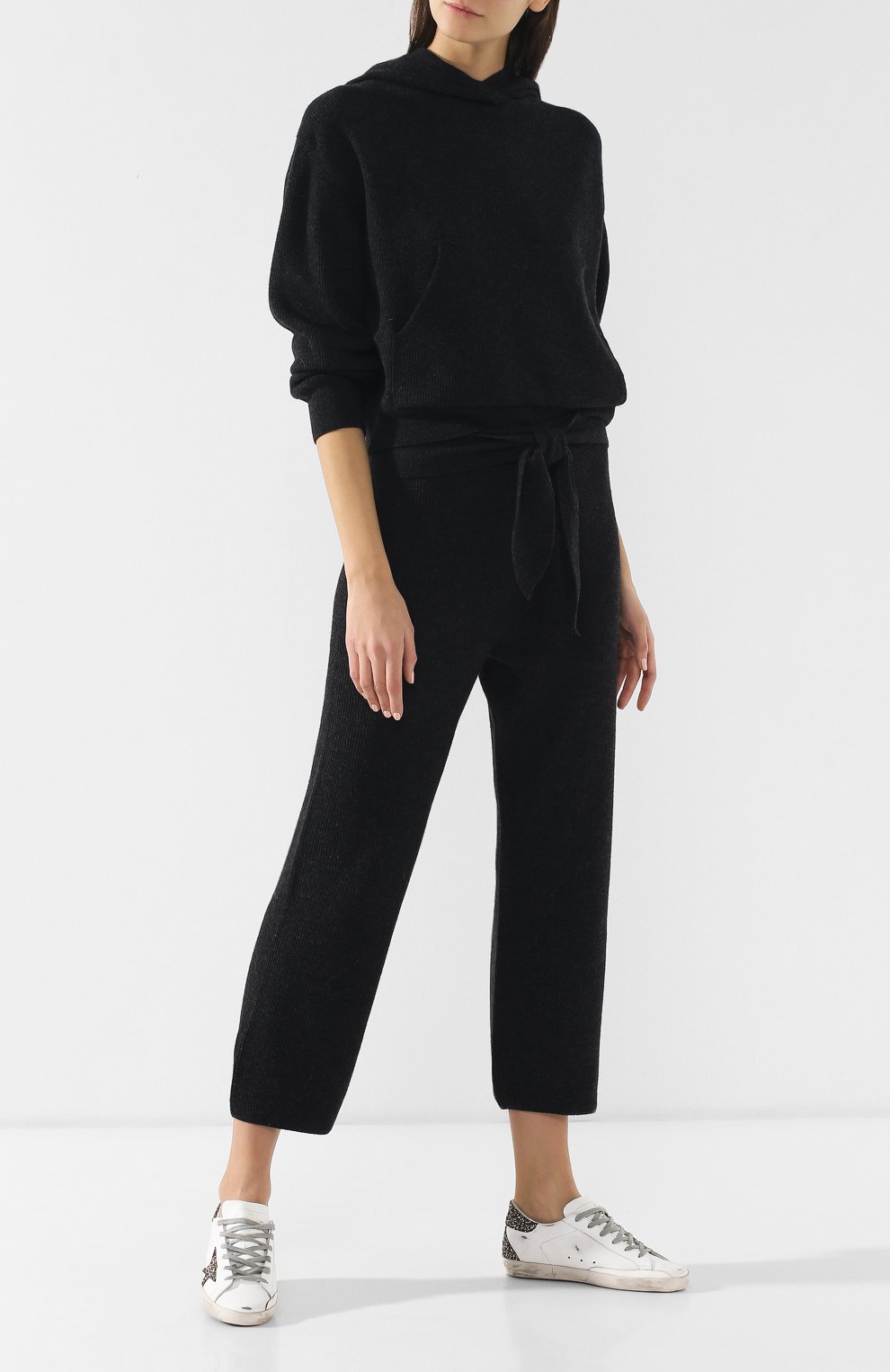 Брюки из смеси шерсти и вискозы с кашемиром NANUSHKA, арт. TIGRE_CHARC0AL_CASHMERE BLEND RIB CASHMERE BLEND R, фото 2