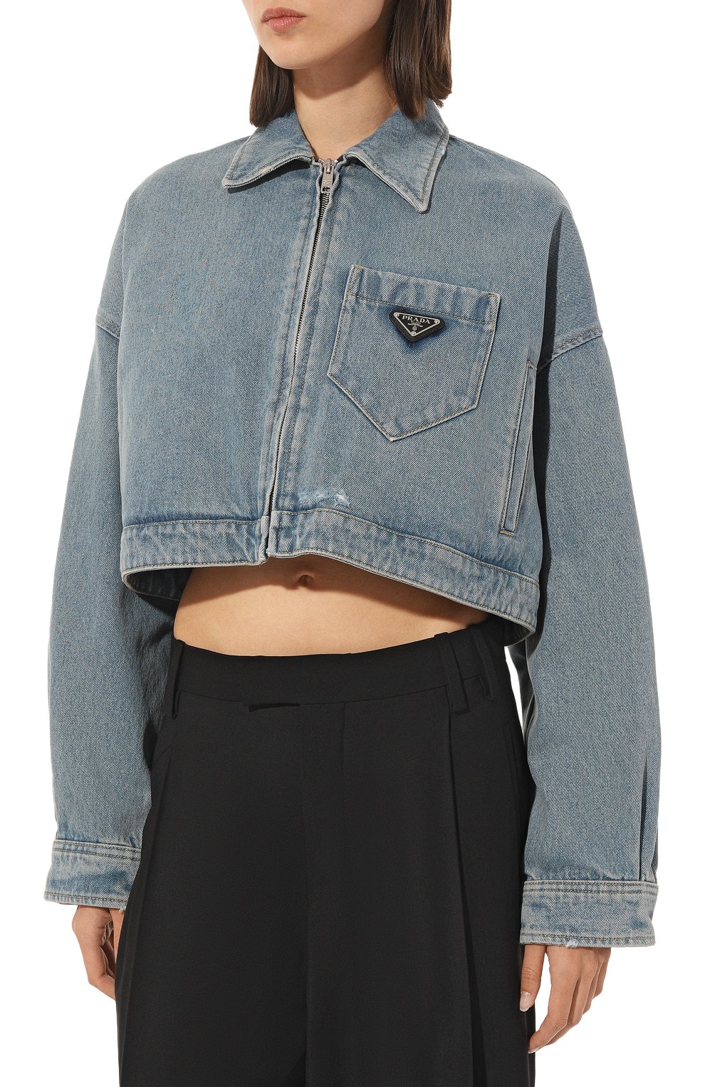 Джинсовая куртка PRADA, арт. GFB279-1ZAB-F0008-212, фото 3