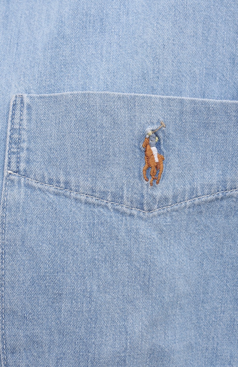 Джинсовая рубашка POLO RALPH LAUREN голубого цвета по цене 19950 руб., арт. 211855981, фото 5 Джинсовая рубашка POLO RALPH LAUREN, арт. 211855981, фото 5