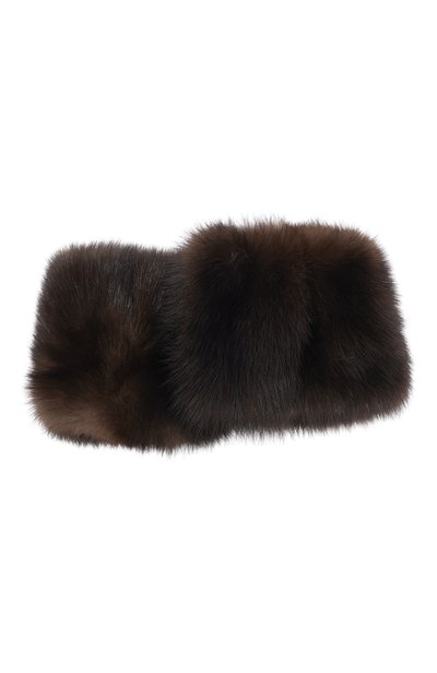 Женские меховые манжеты из соболя MVST, арт. MCF-01/SABLE FARM NO SILVER