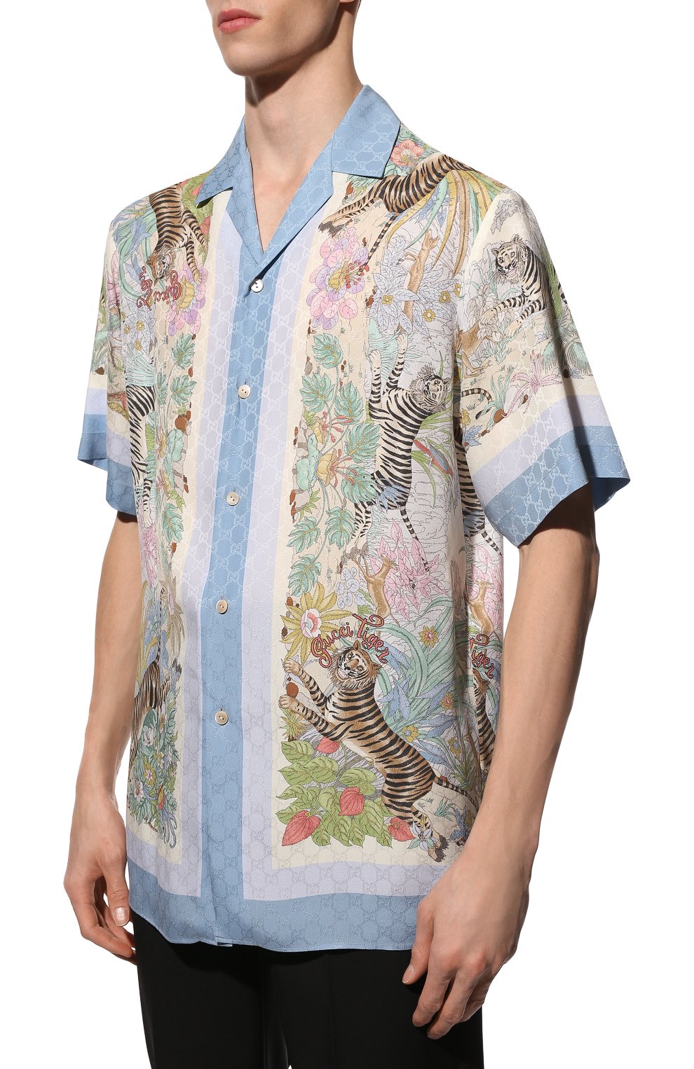 Шелковая рубашка GUCCI, арт. 685929/ZAIKL, фото 3