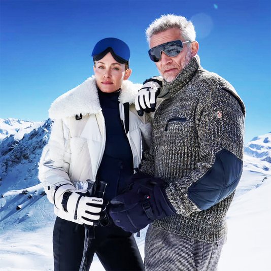 Эмбер Валлетта и Венсан Кассель в новой кампании Moncler Grеnoble