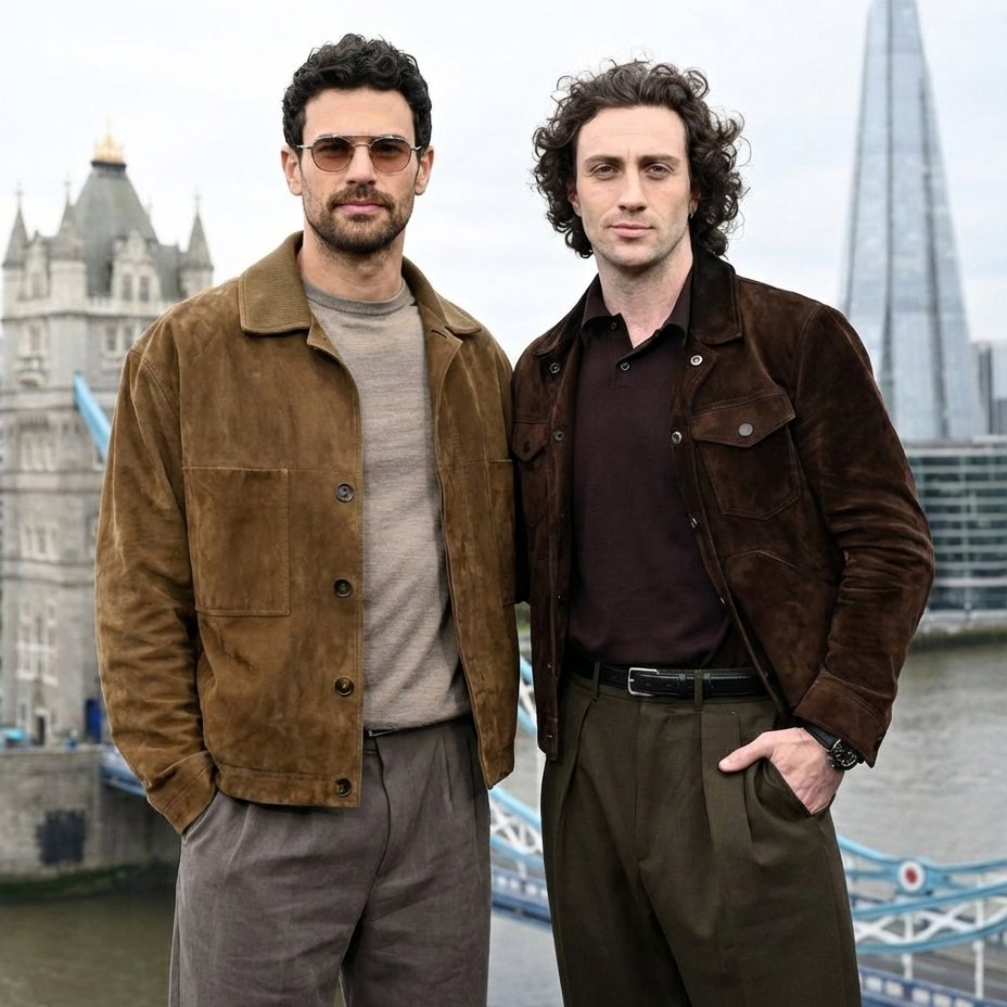 Урок британского стиля от Аарона Тейлора-Джонсона и Тео Джеймса